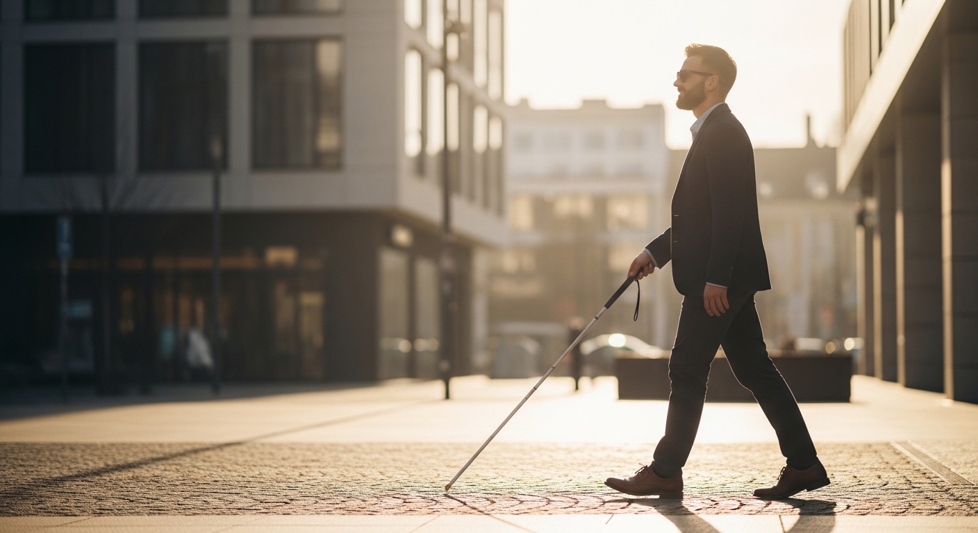 come vivere con una disabilità visiva nella vita quotidiana con autonomia e strumenti assistivi