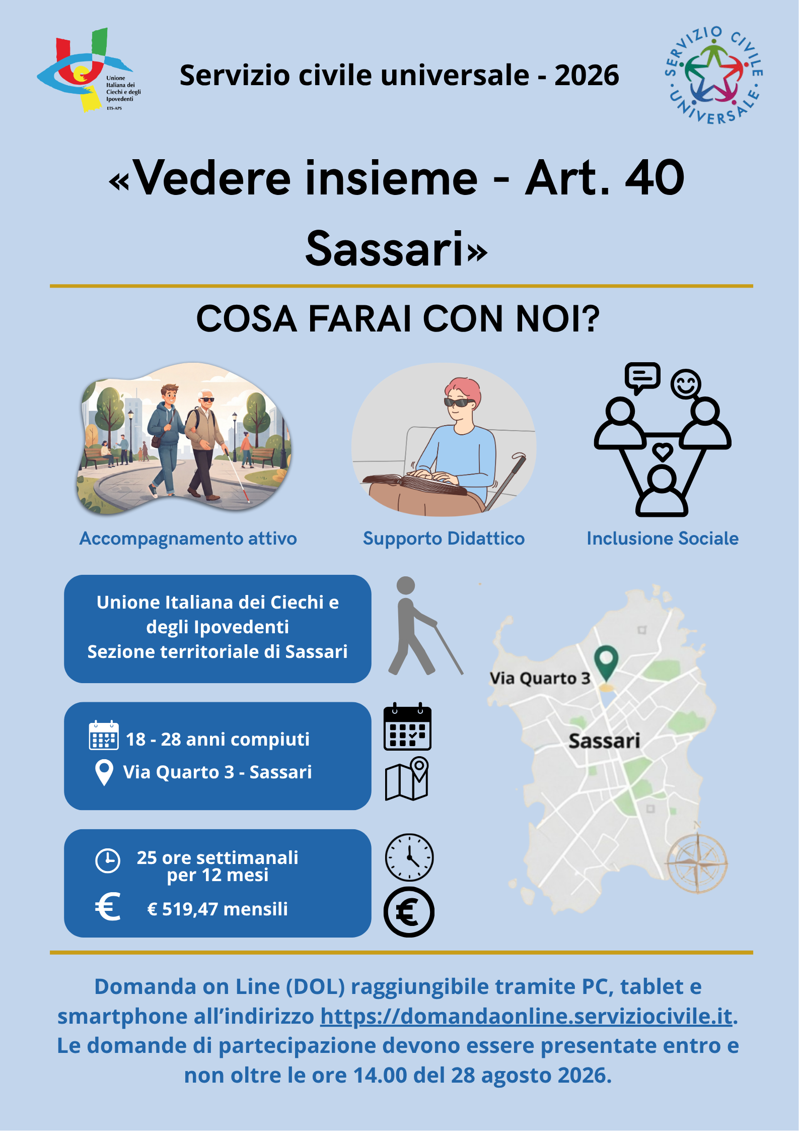 servizio civile universale art. 40